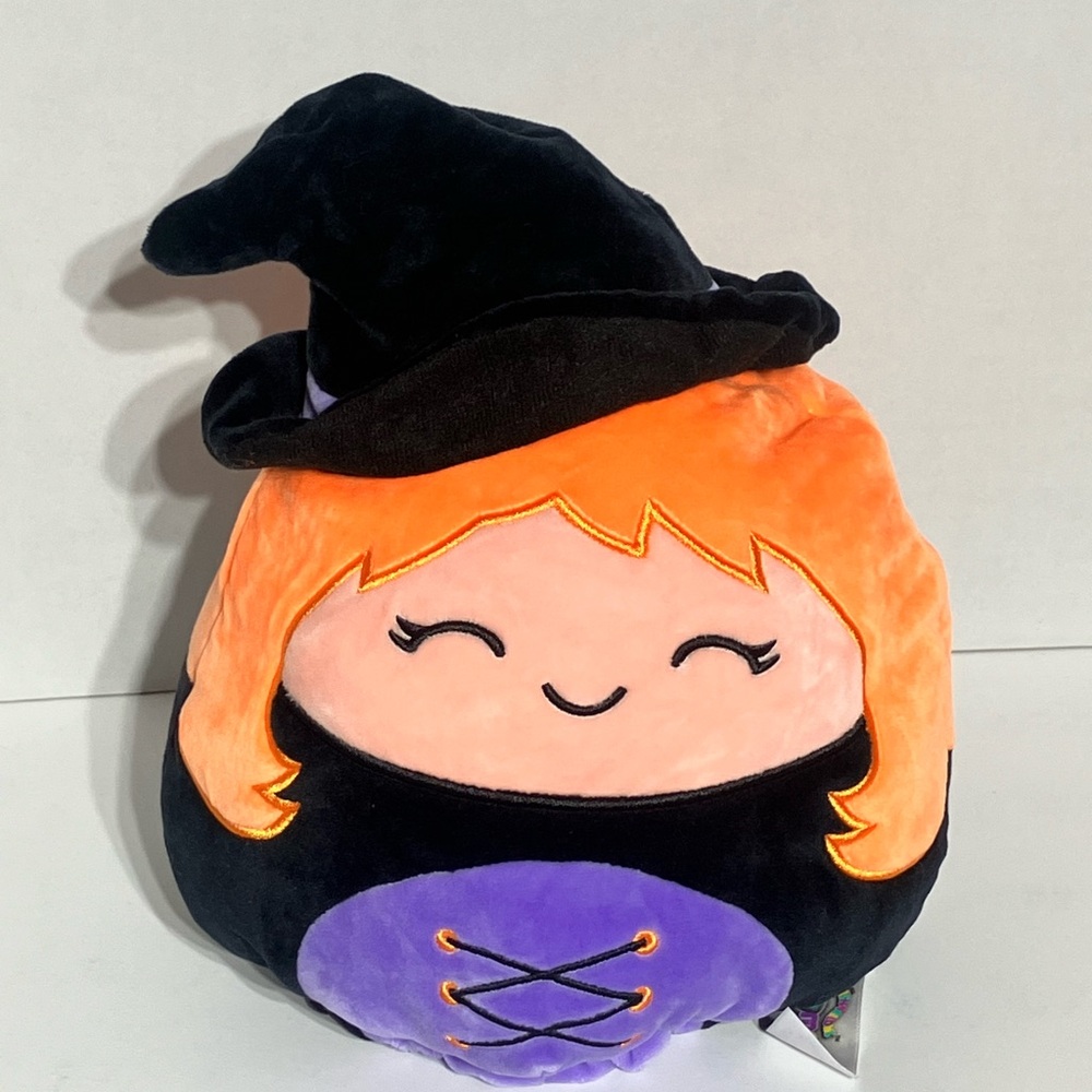 Squishmallows Halloween Flip-a-mallows 2in1 9" Witch and Bat Plush Tush tag only